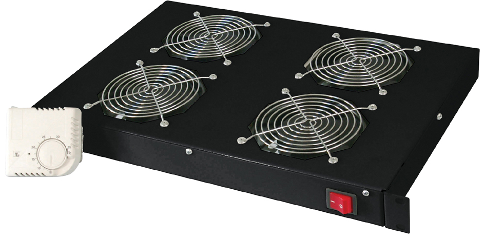 DIGITUS Unité de ventilation 19', 1U, 4x ventilateurs 120mm