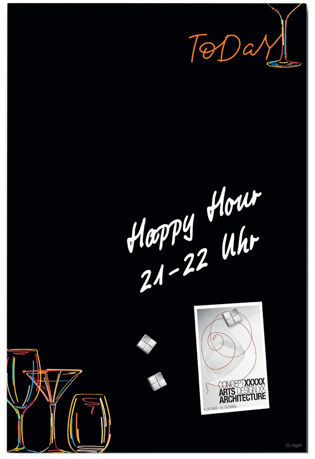 Visuel de référence : Tableau magnétique en verre artverum Drinks