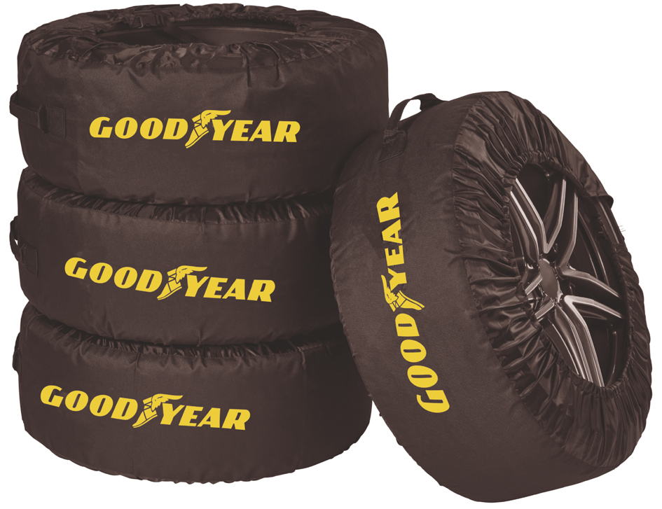 GOODYEAR Jeu de housses de protection pour pneus, 4 pièces