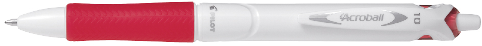 Stylo à bille rétractable ACROBALL PURE WHITE, rouge