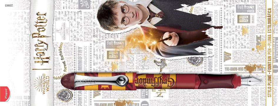 Stylo plume HARRY POTTER, carte blister