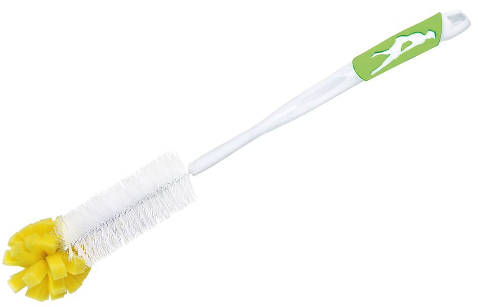 Goupillon "softy", avec une éponge - vert