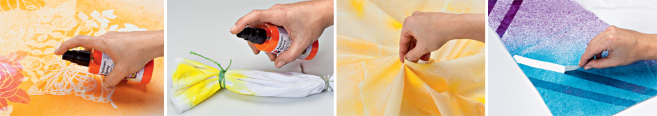 Peintures pour textiles en spray