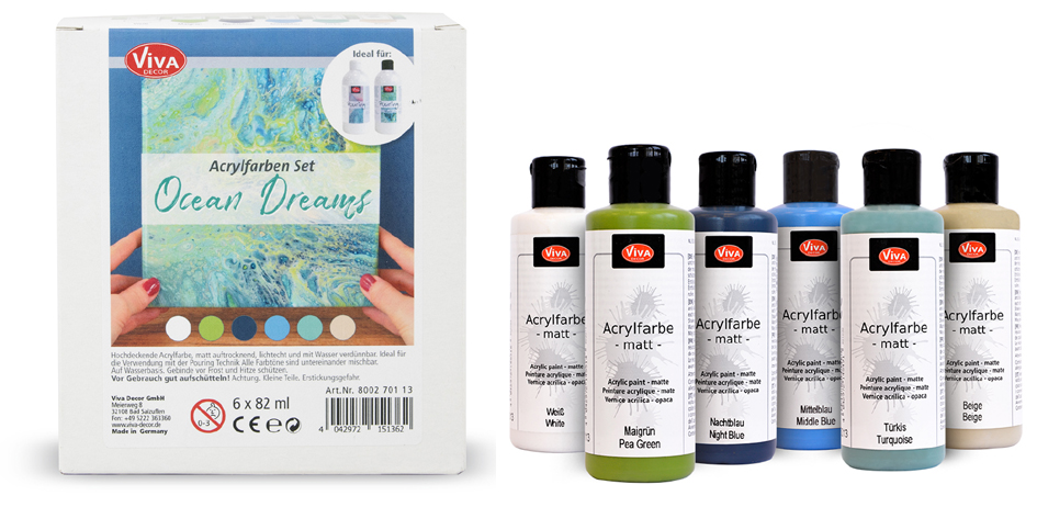 Sets de peinture acrylique, bouteille