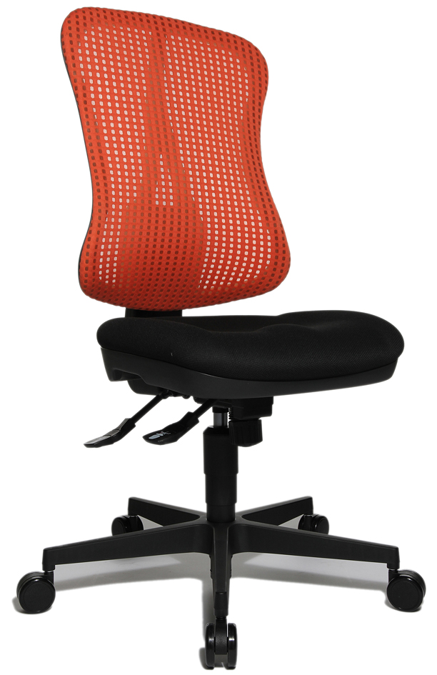 Fauteuil tournant de bureau "Head Point SY", noir / rouge