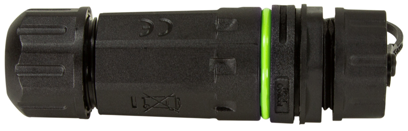 Coupleur fibre optique avec bouchon de protection & manchon de câble
