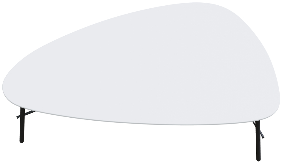 PAPERFLOW Table d'appoint LAZY, (L)930 x (P)500 mm, blanc