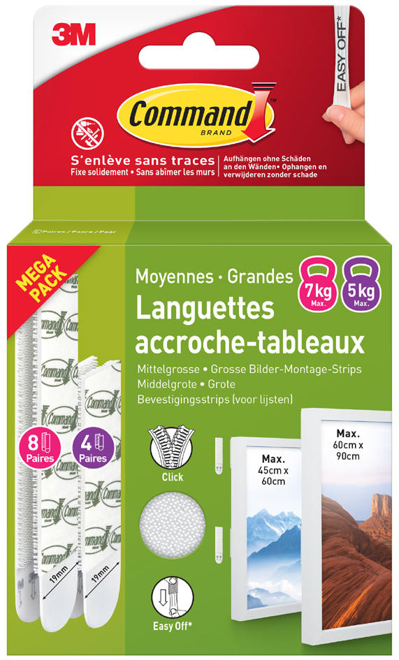 Languettes accroche-tableaux