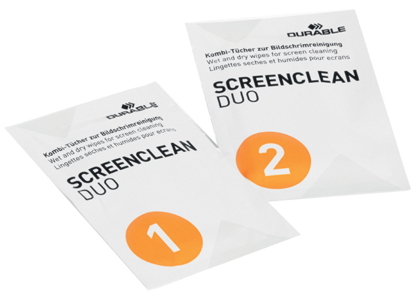 Lingettes nettoyantes pour écran SCREENCLEAN DUO