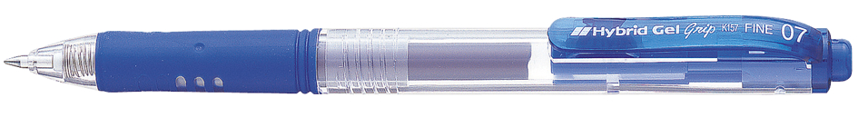 Pentel Stylo bille encre à gel Hybrid Gel Grip K157, bleu