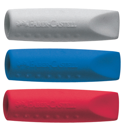 FABER-CASTELL Gomme 'GRIP 2001 ERASER CAP', couleur: gris