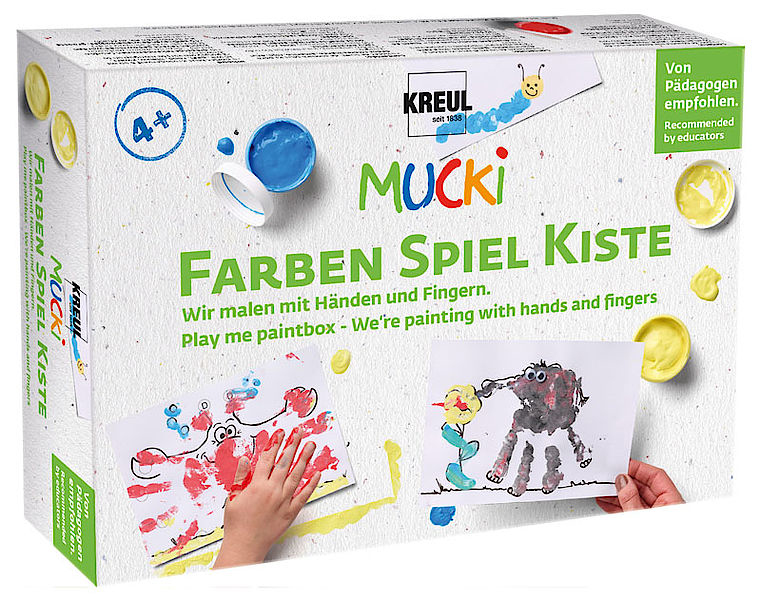 KREUL Peinture aux doigts 'MUCKI', kit 5 x 50 ml