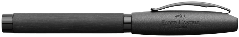 FABER-CASTELL Stylo plume Essentio Aluminium, noir, EF