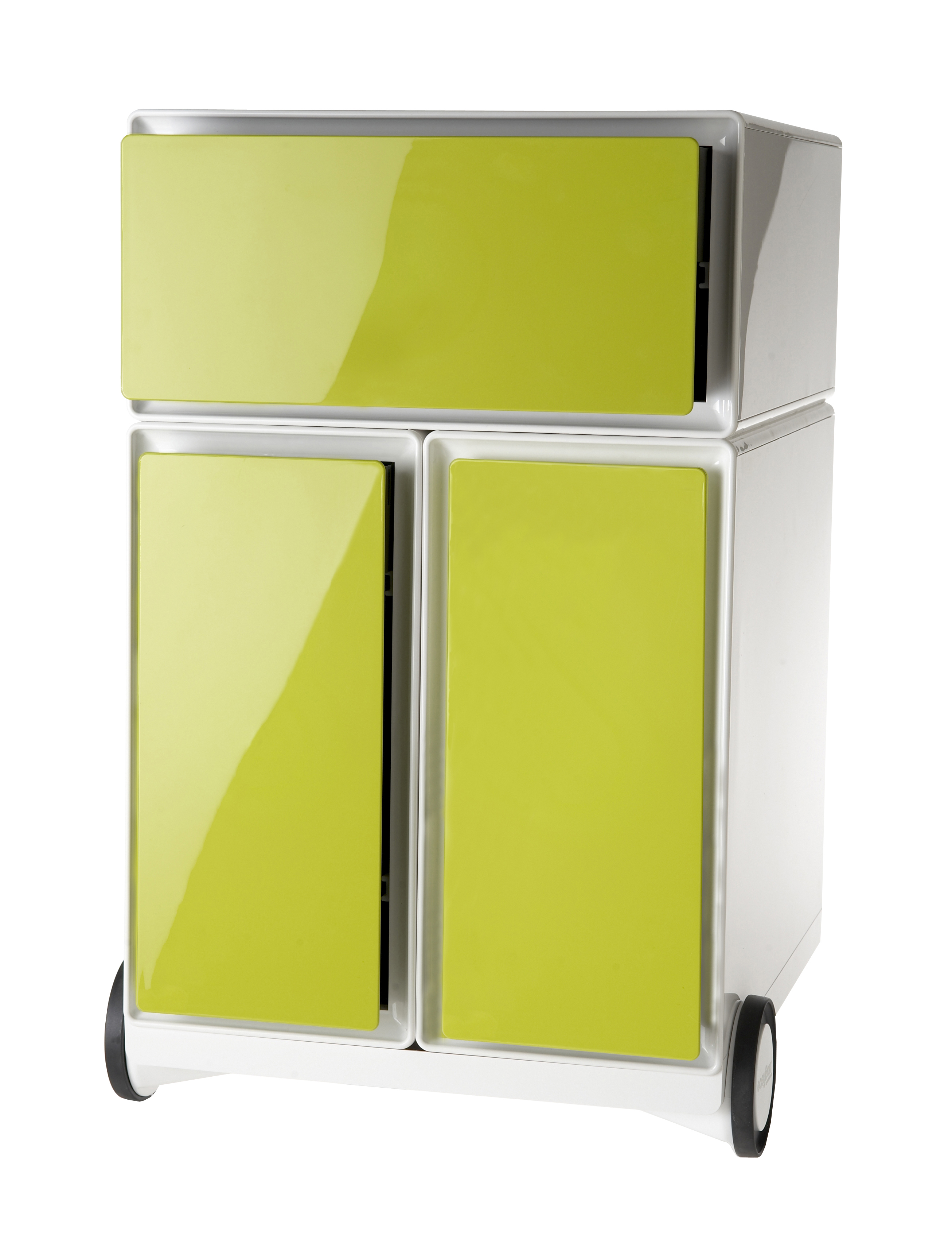 PAPERFLOW Caisson mobile 'easyBox', 1 tiroir, blanc / vert