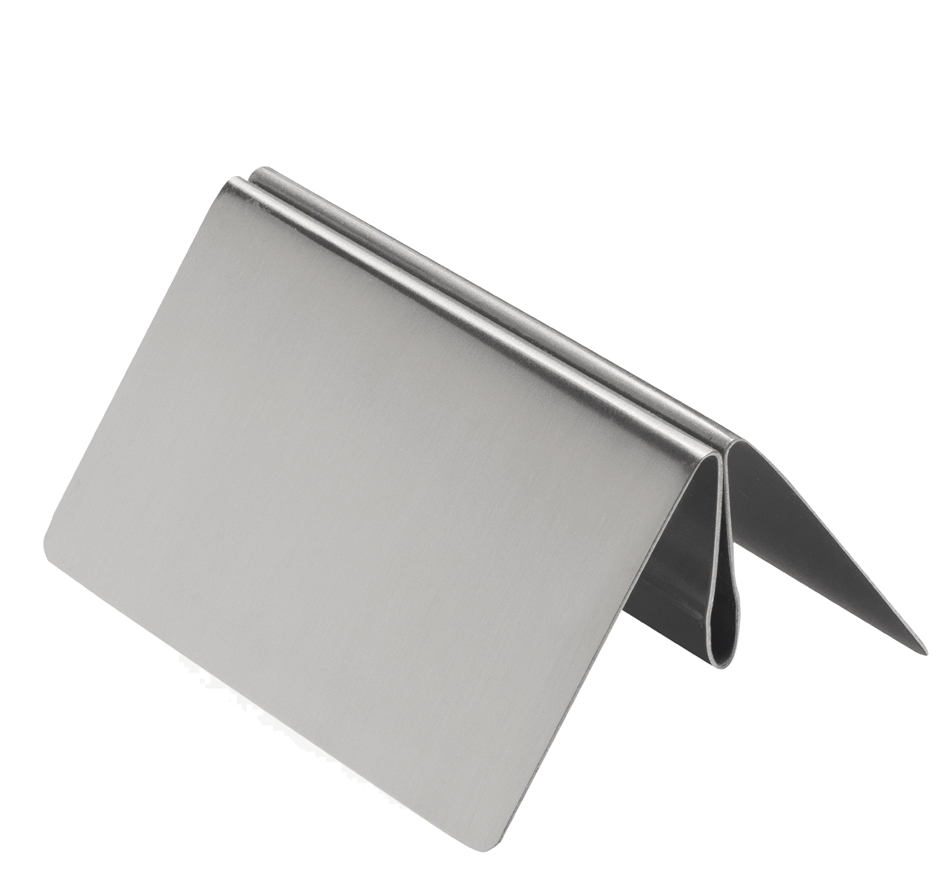 Présentoirs de table en inox, droit