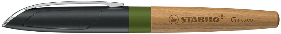 STABILO Stylo plume Grow, vert mousse / chêne