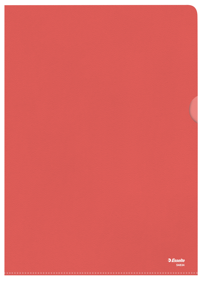 Esselte Pochette coins Standard, A4, PP grainé, rouge