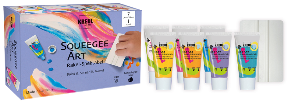 Peinture pour enfants Kids Art, kit Squeegee Art
