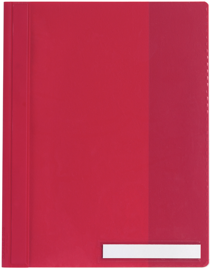 DURABLE Chemise à lamelle, A4, PVC, rouge