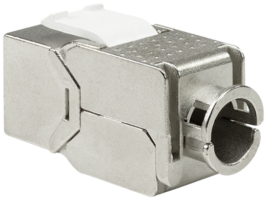 LogiLink Module Keystone Cat.6A, classe EA, blindé, gris