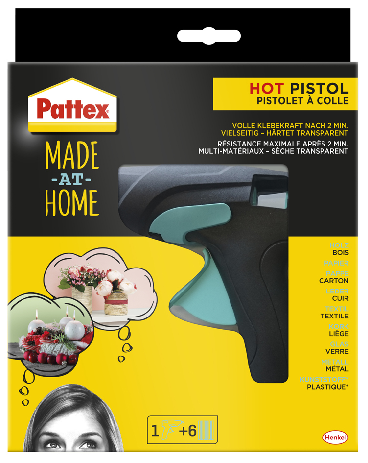 Pattex Pistolet à colle HOT PISTOL 'Made at Home'