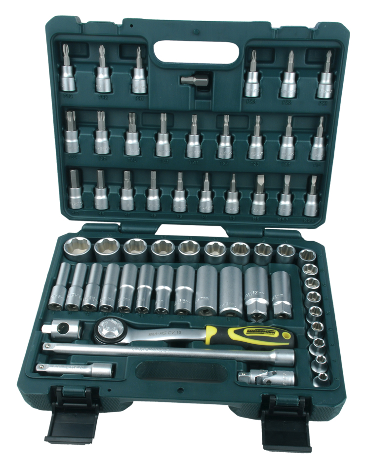 BRÜDER MANNESMANN Jeu de douilles 3/8' (10 mm), 61 pièces