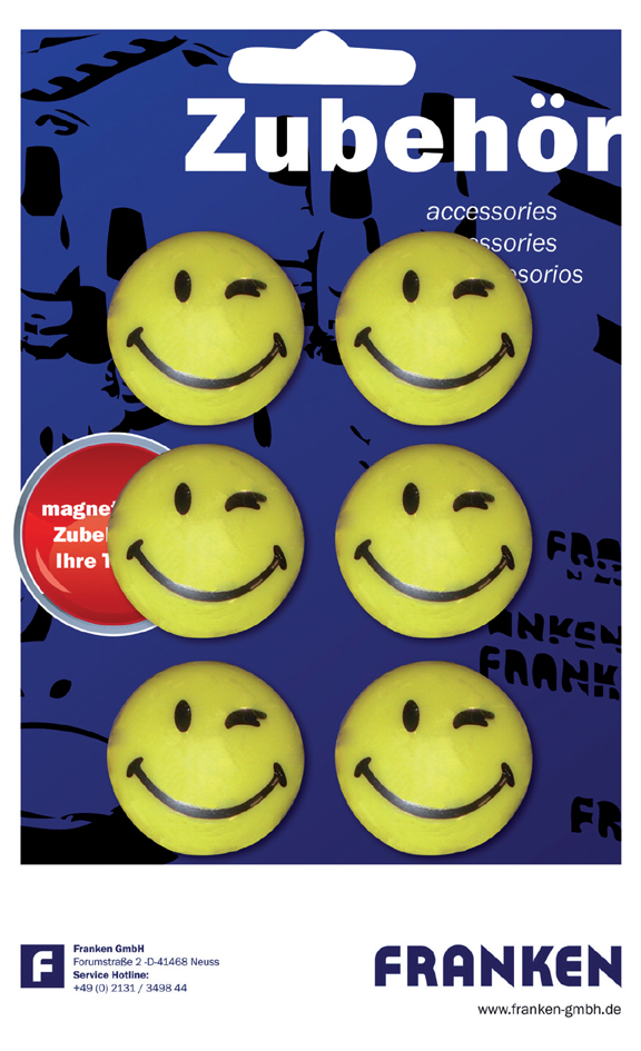 FRANKEN Aimant de fixation 'Happy', force adhésive: 800 g