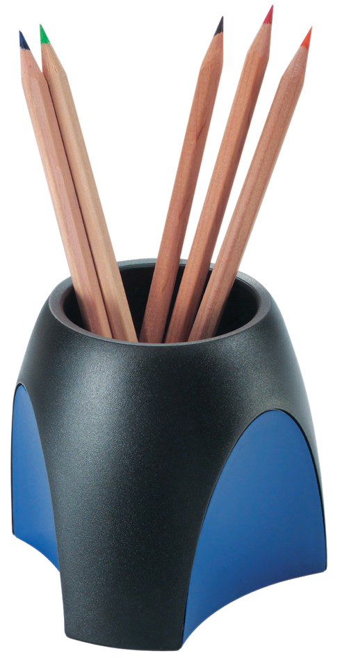 Visuel de référence: Pot à crayons DELTA, noir/bleu