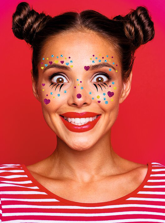 Stickers pour le visage