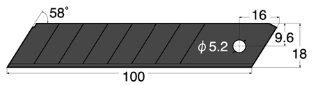 Vue détaillée lames de rechange BL-51P