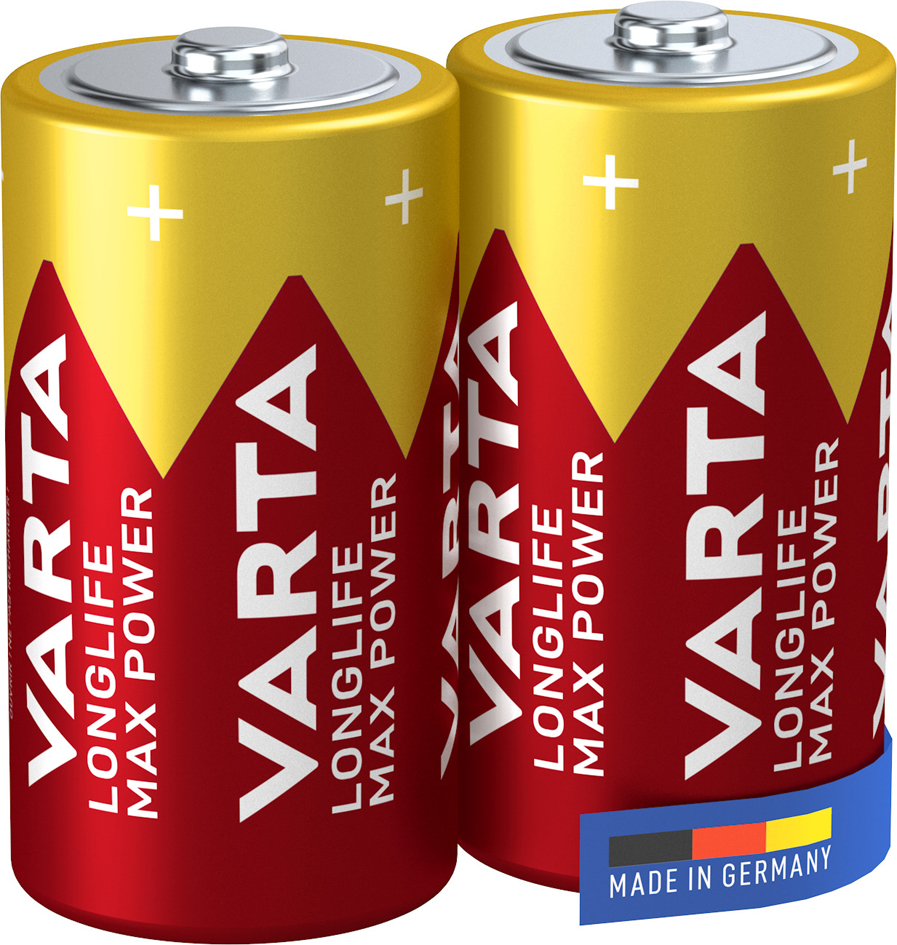 VARTA Pile alcaline Longlife Max Power, Baby (C/LR14)
