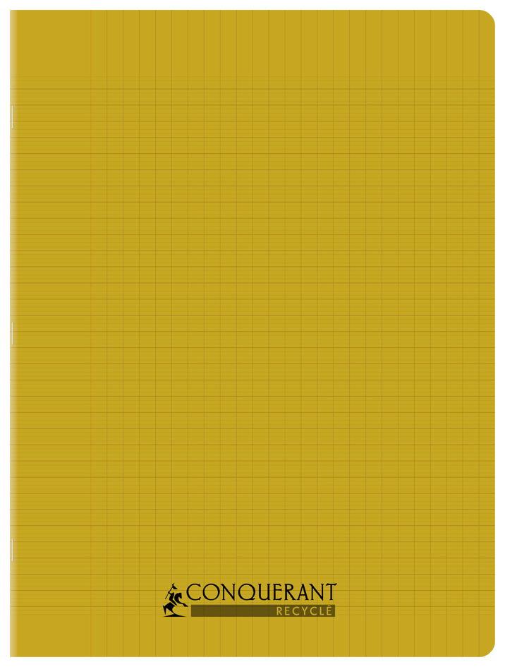 Visuel de référence: Cahier recyclé, couverture Polypro, jaune