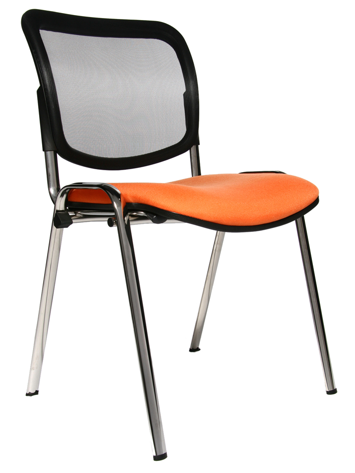 Topstar Chaise de bureau 'Net Point Visit chrom', orange