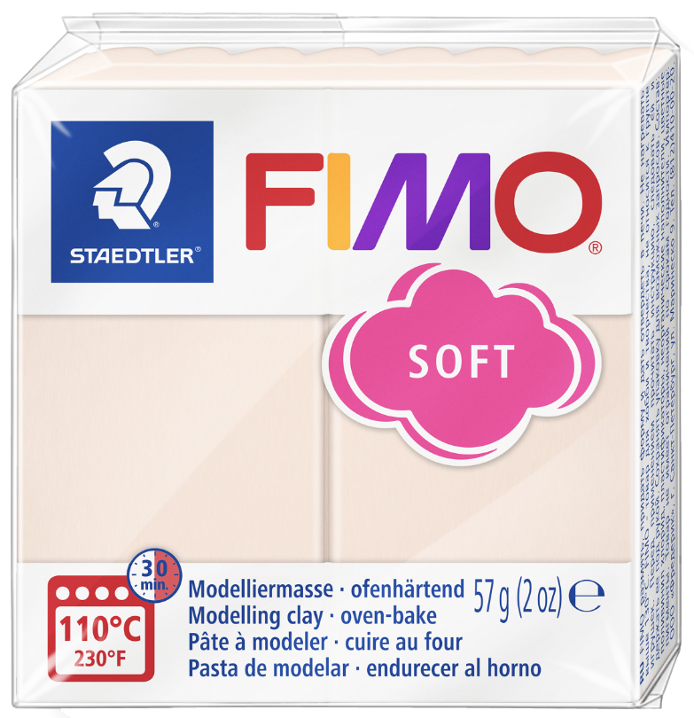 FIMO Pâte à modeler SOFT, à cuire, 57 g, couleur de peau