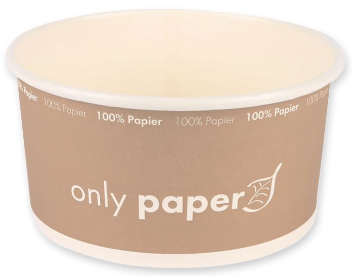 NATURE Star Bol à salade Only Paper, rond, 1,0 litre, marron