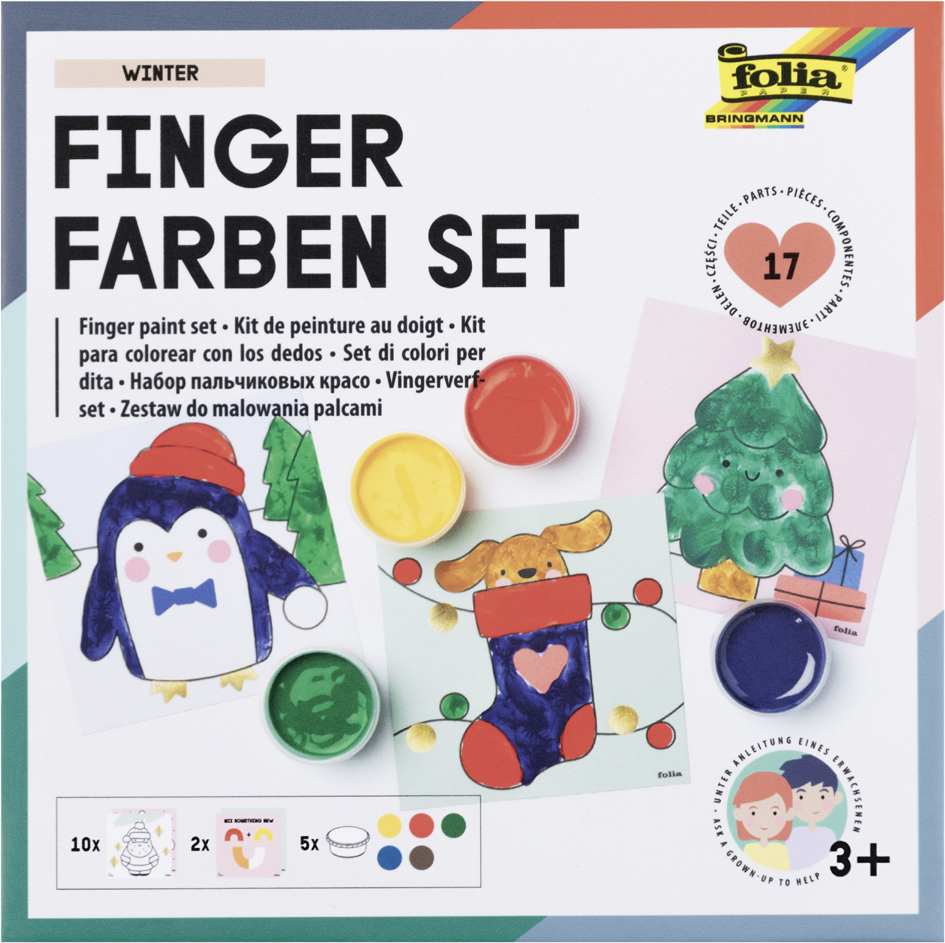 folia Kit de gouache aux doigts 'HIVER'