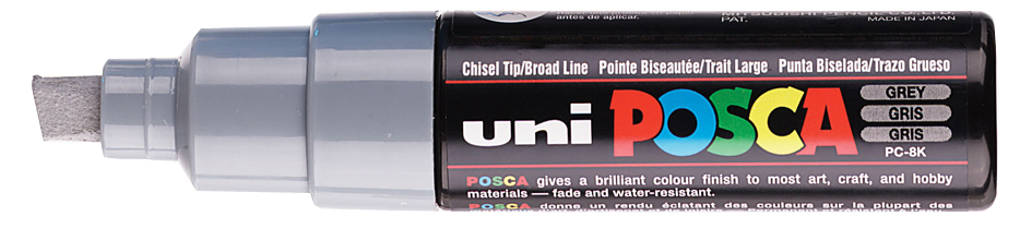 POSCA Marqueur à pigment PC-8K, gris