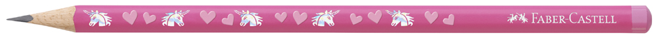 FABER-CASTELL Crayon de papier Licorne, HB, rose