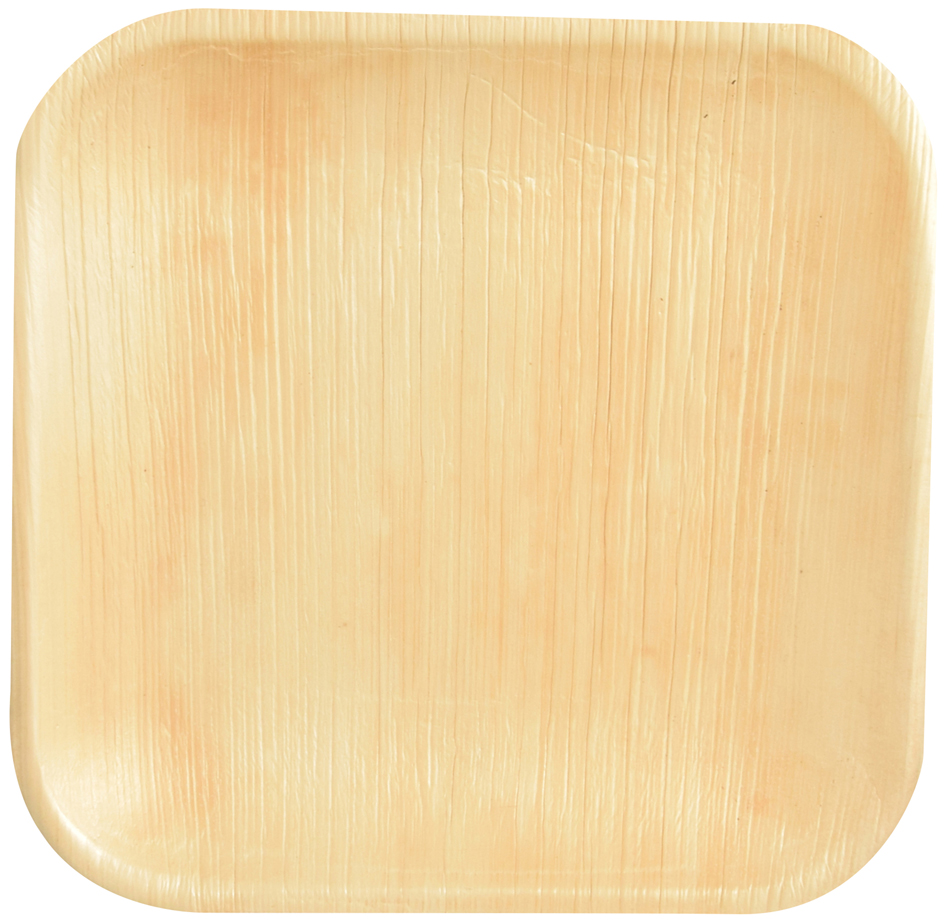Assiettes jetables, feuilles de palme