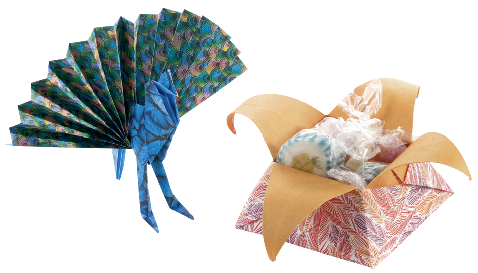 folia Feuille de papier à plier 'Wildlife', 150 x 150 mm