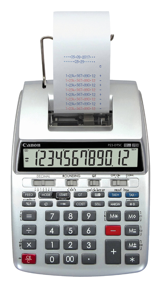 Canon Calculatrices imprimante P-23 DTSC, écran LC