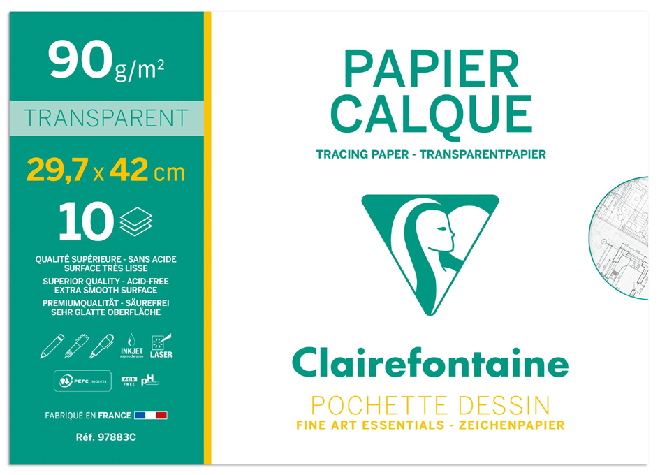 Papier calque, pochettes & feuilles