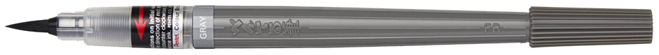 PentelArts Stylo pinceau aquarelle Colour Brush Pigment,gris