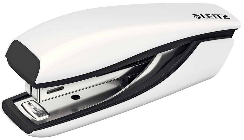 LEITZ Agrafeuse Mini Nexxt WOW 5528, en boîte, blanc perle
