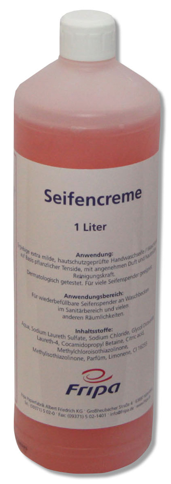 Fripa Savon pour mains, bouteille de 1 litre, rose