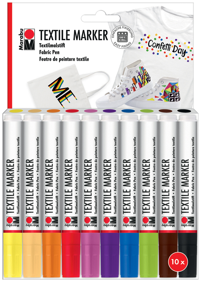 Marqueurs pour textiles, kit