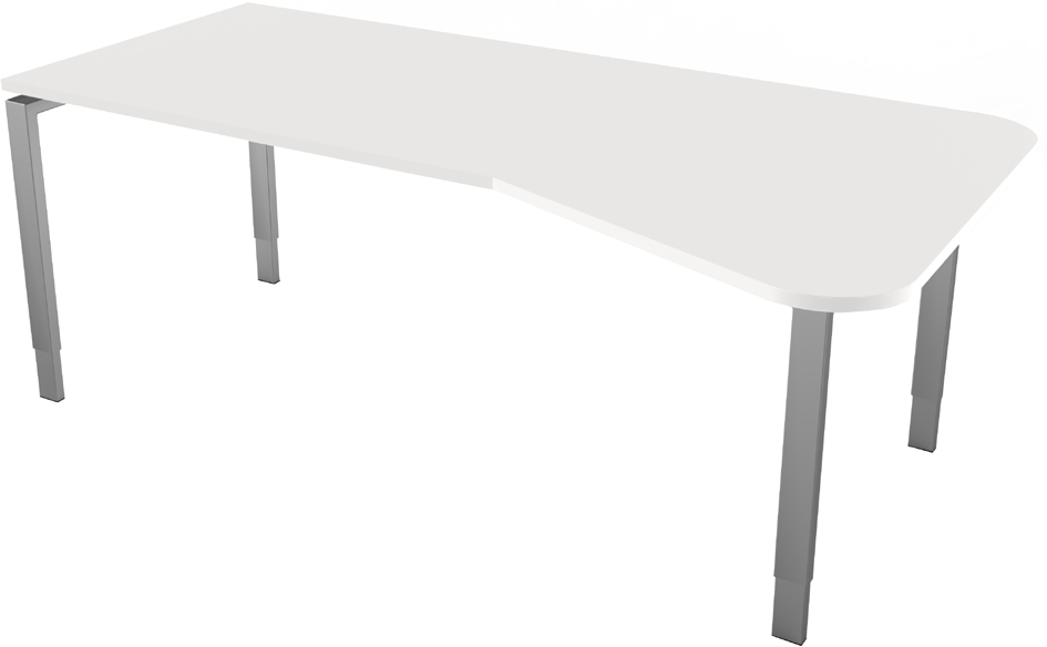 Visuel de référence: Bureau pour ordinateur "Form 5", blanc