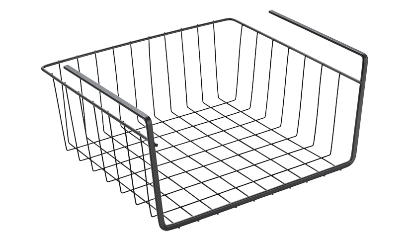 metaltex Panier suspendu Kanguro 40 LAVA, noir mat (L)400 x (P)260 x (H)140 mm noir mat