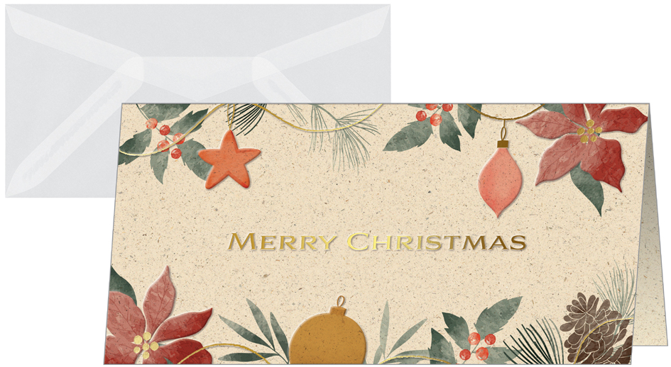 sigel Carte de Noël 'Christmas Art', format long (2/3 A4)