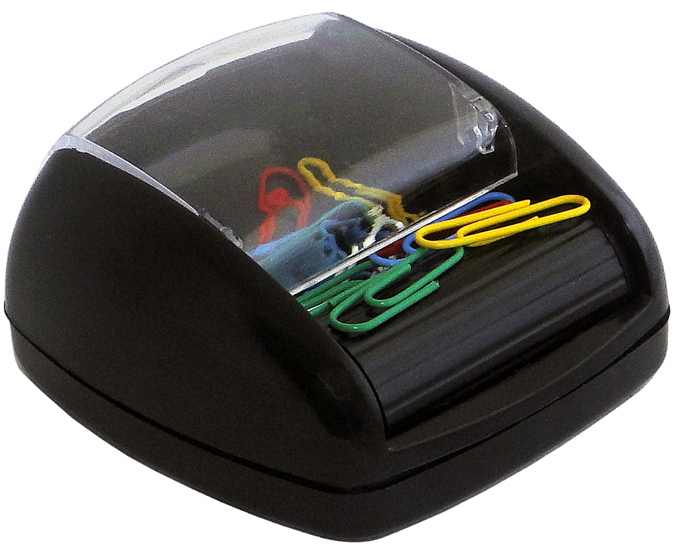 pavo Distributeur de trombones sur roulette magnétique, noir